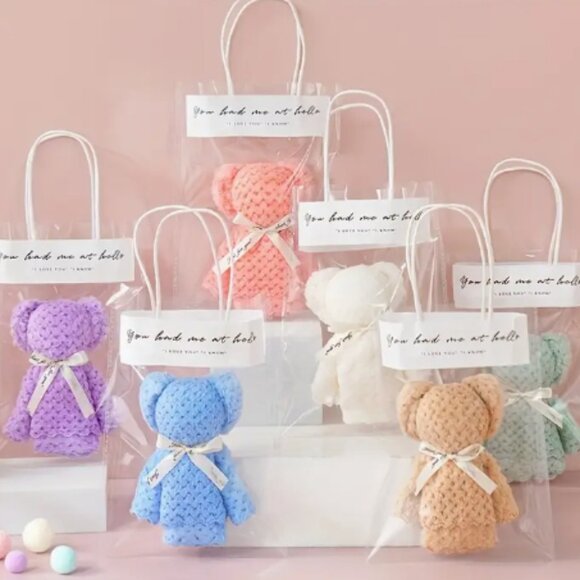 NWT Chenille Bear Towel Bundle. - Picture 1 of 3